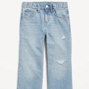 High-Waisted Baggy Wide-Leg Jeans for Girls by Old Navy